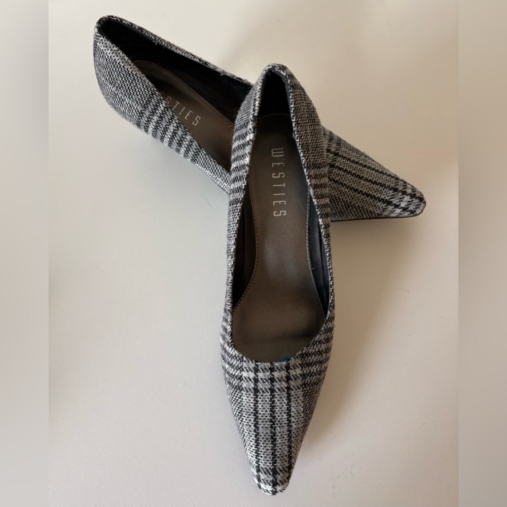 👠SHOE SALE‼️Westies Plaid Pointed Toe Pump. Sz 6